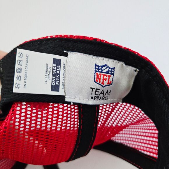 Kansas City Chiefs Snapback Hat NFL Team Apparel Like New No Tags Mesh Trucker - Picture 6 of 8